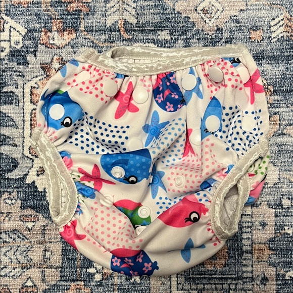 Vibrant Fish Patterned Diaper Covers - Picture 5 of 7